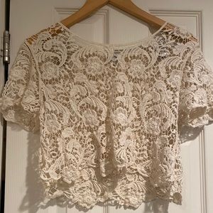 Small cover up crop top from Express